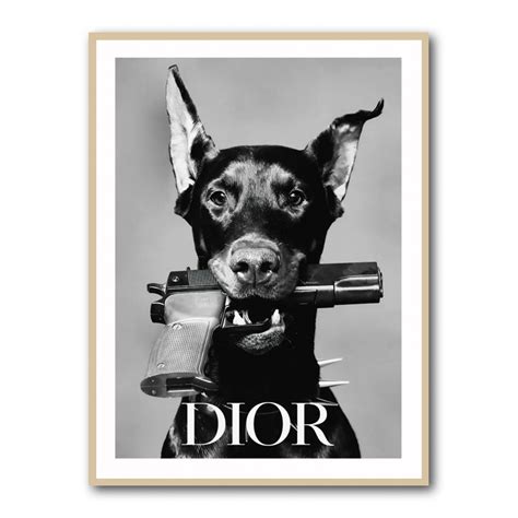 dior doberman ad|Dior Doberman Wall Art .